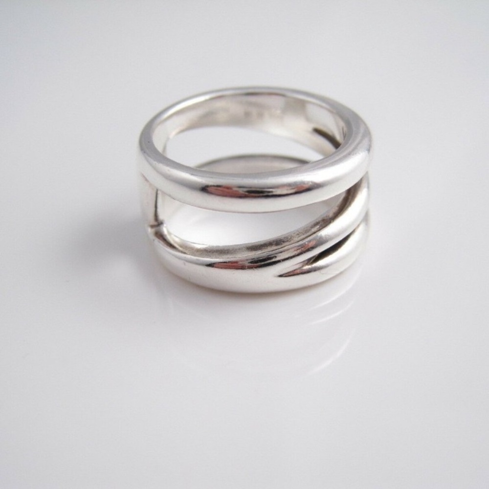 TIFFANY & Co. Diagonal Ring Size 7 EXCELLENT Condition